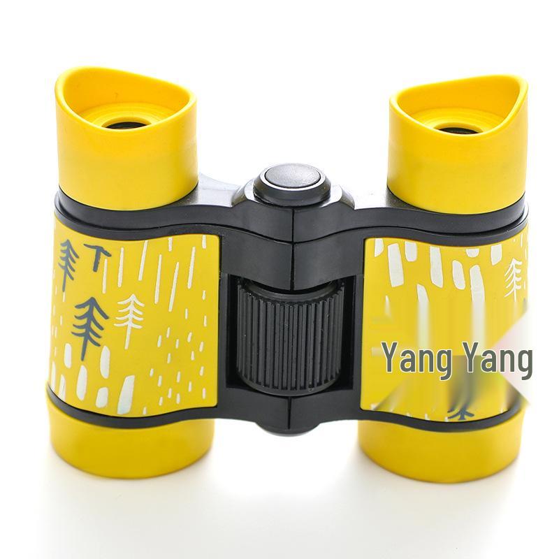 Children's Colorful Patterned Telescope & Binoculars Set with Rubber Grip