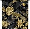 Tropical Palm Leaf Curtains Banana Leaves Theme Green Pink Curtain Living Room Kitchen Bedroom Dorm Home With Rod Pocket Polyester Ideal For Sitting