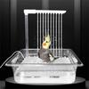 Automatic Bird Bathhouse Bathtub Parrots Shower Box with Multiple Tap Shower Multifunctional Bird Bathtub