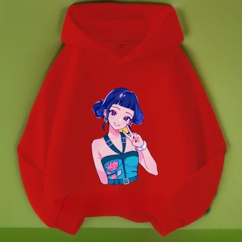 Hoodies Sweatshirts Girls Hoodies Girls Long Sleeves Children's Prints Comfortable Hoodies Fashionable Pullovers Children's Tops