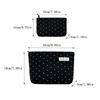 Large Capacity Jacquard Polka Dot Makeup Bag for Women, Fashion Travel Toiletry Pouch, Elegant Cute Cosmetic Organizer