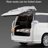 1:18 Vellfire Alphard Miniature Model Cars Toys Alloy Diecast with Light Music Vehicles Wheel Steering MPV for Boys' Edutainment