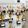 DIY Flower Trophy for Competition Achievement Award Bouquet Wrapping Package  Graduation Season