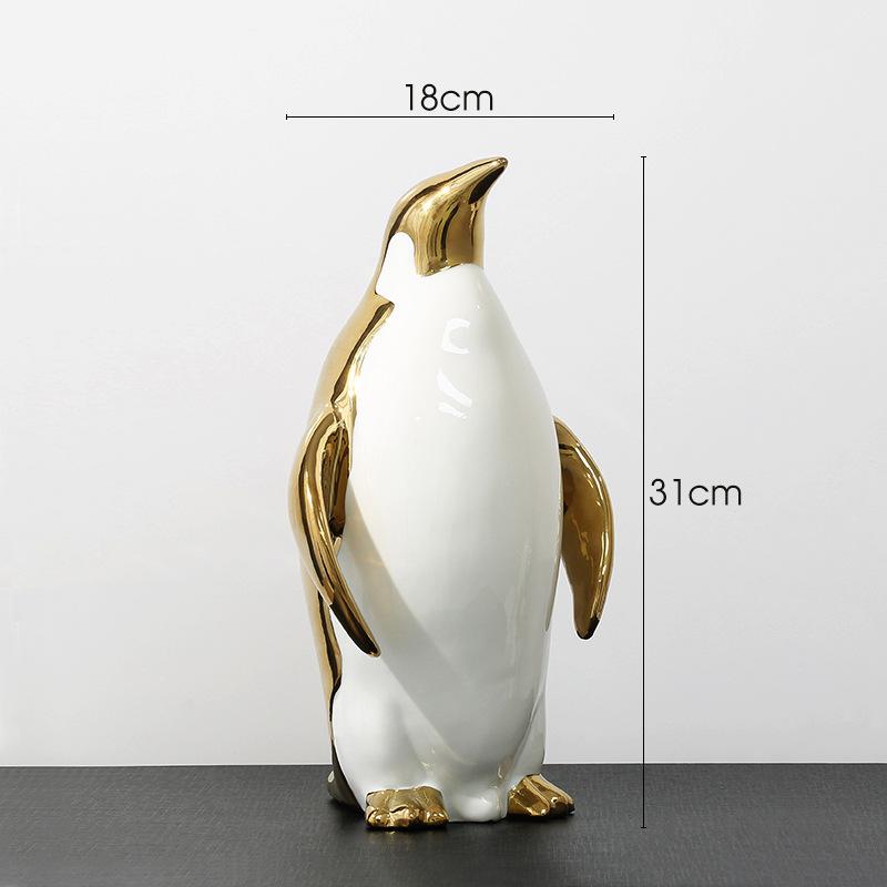 Simple Electroplating Cute Panda Decoration Living Room Desktop Light Luxury Home Decoration Wine Cabinet Office Ceramic Crafts