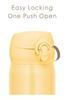 Thermos Water Vacuum Insulated Mobile Cream Removable Spout for Easy Lightweight Stainless Steel CRY Bottle, Mug, 350ml, Yellow, Cleaning, Type,