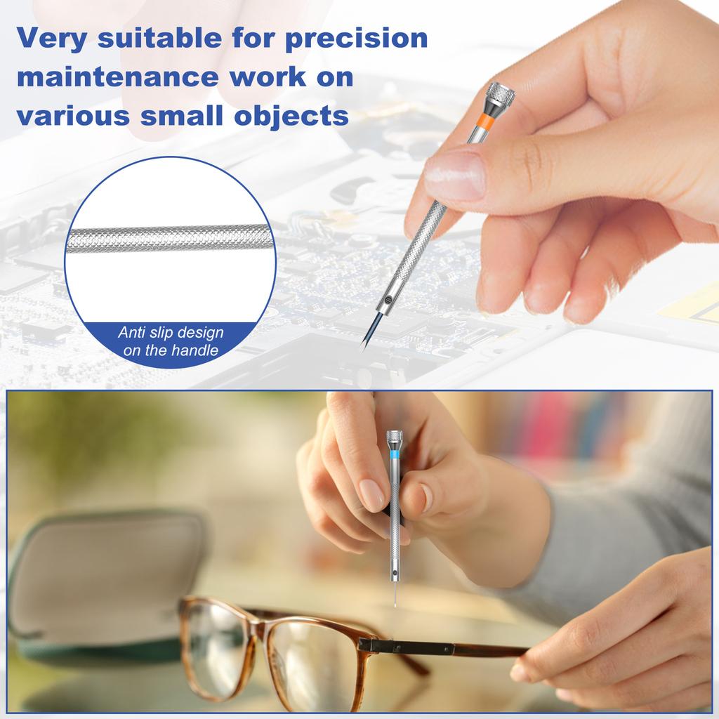 1 Set Watch Repair Tools Screwdriver Set 0.6mm-2.0mm Flat Head Screwdriver Kit Professional Watchmakers for Watch Repair Tools