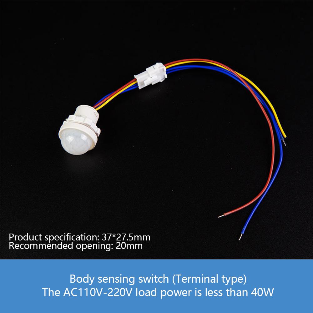 Smart PIR Sensor Detector Switch 110V 220V Human Body Infrared Motion Sensor Indction Auto On Off Light Switches