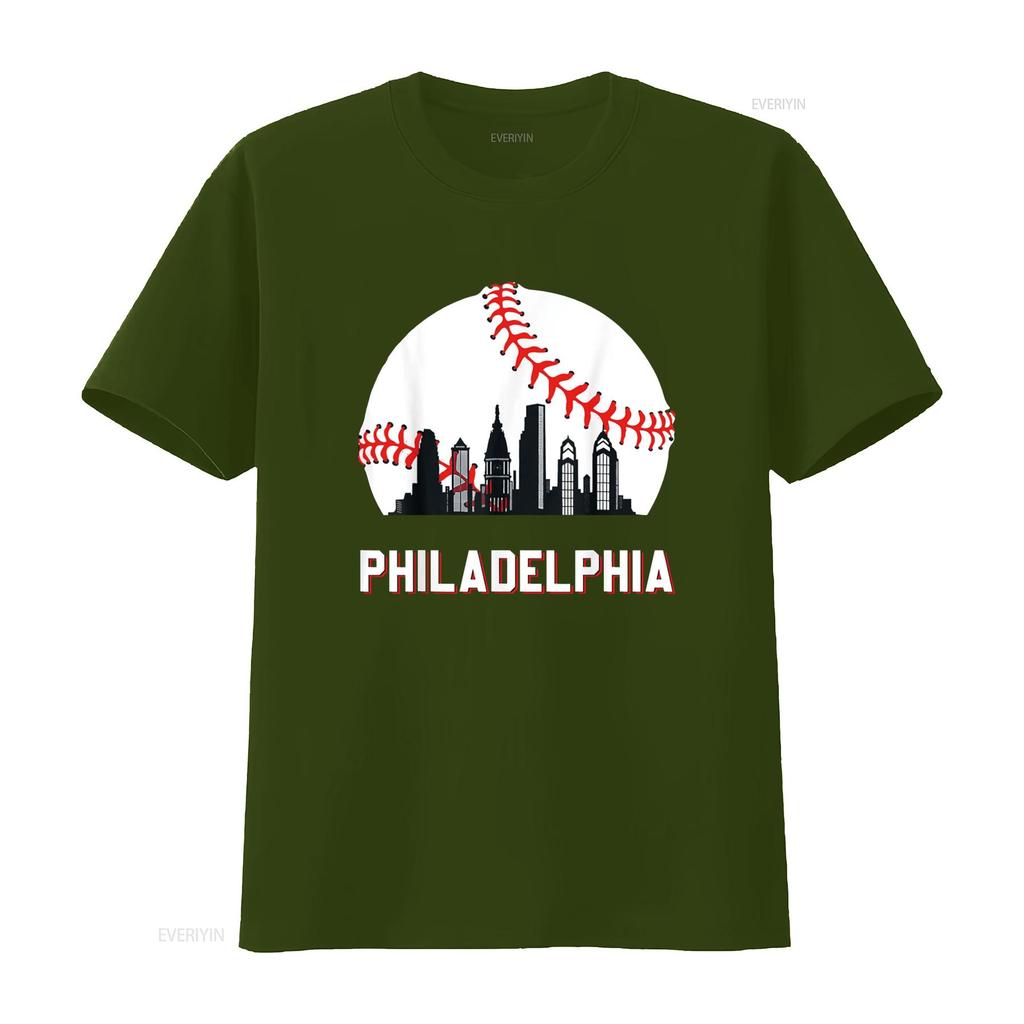 Vintage Philly Baseball Leopard Herz Fans T-Shirt vintage gewaschenes Oberteil für den Alltag leicht stylisch Designer-Kleidung