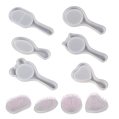Kamm Silikonform DIY Schmuck Basteln Harz Gießform Niedlicher Haarkamm Epoxidharz Formen für DIY Haarstyling Kamm