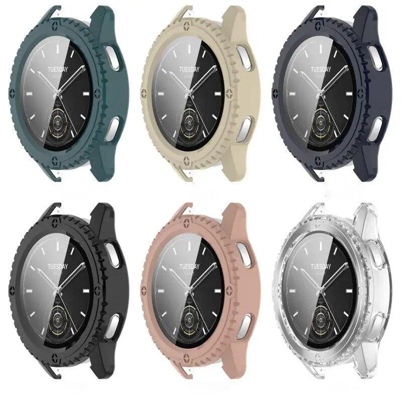 Case + Screen Protector for Xiaomi Mi Watch S3 With Digital Tempered Glass Anti-scratch Film Bumper Protective Case Cover