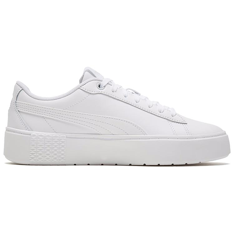 New PUMA Smash Platform V2 'Triple White' Women's 373035-01