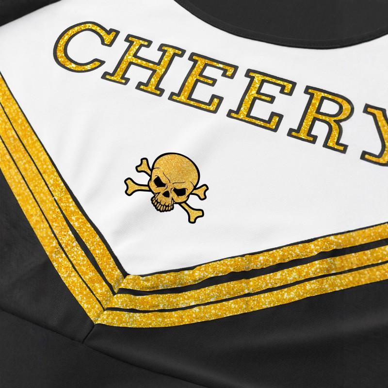 Womens Halloween Cheerleading Costume Sleeveless Stage Performance Dress Adult Girls