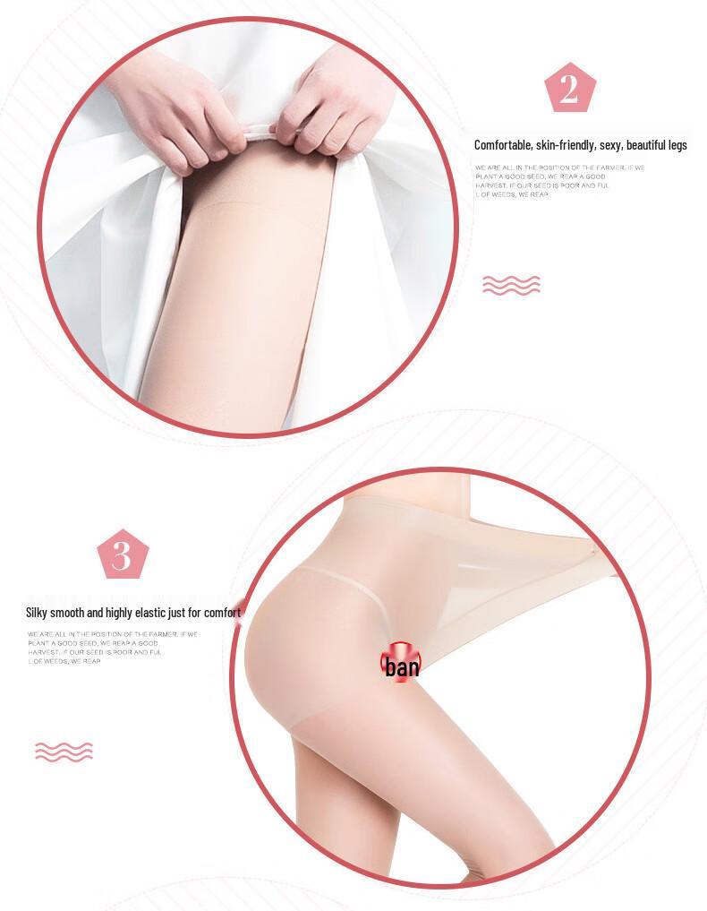 Langsha Women's Ultra-Thin Sheer Pantyhose