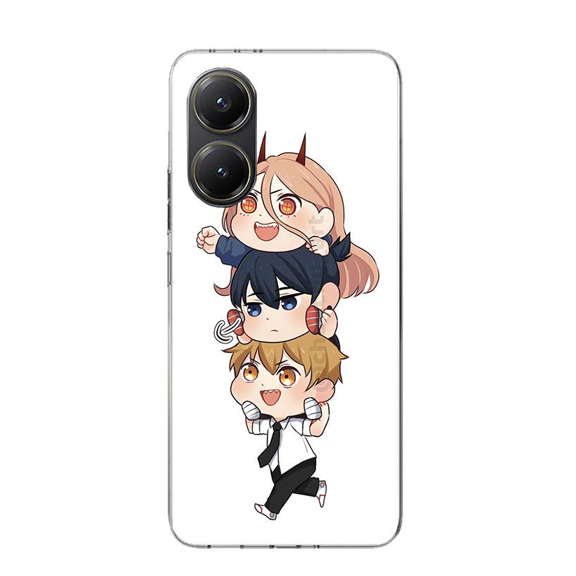 C-Chainsaw Mans Cute Phone Case For Xiaomi Poco X7 X6 X5 Pro F7 Ultra Redmi 15C 15 13 13C 12 12C 10 10A 10C 9 9A 9C 9T Cover Poc