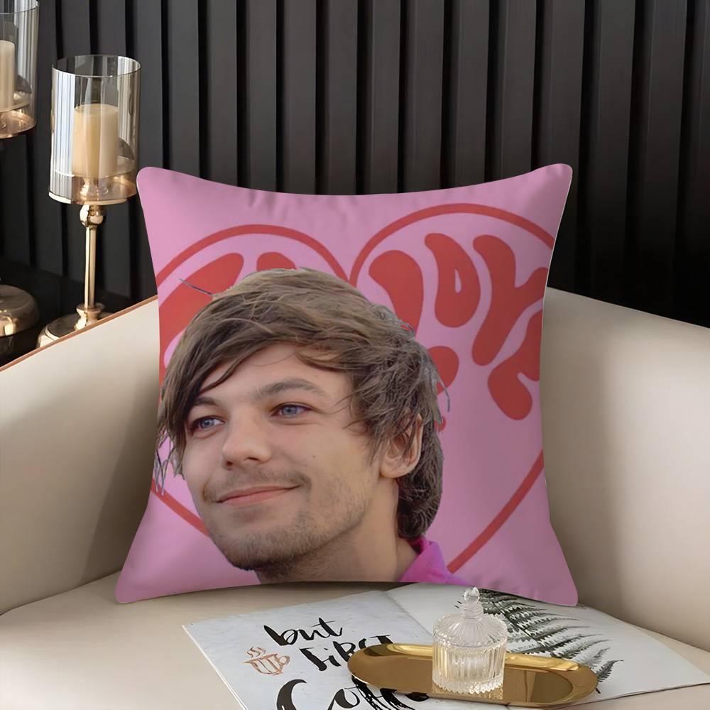 Louis Singer Tomlinsons Pillow Case Home Dorm Chair Back Short Plush Double-sided Printing Office Nap Time Cushion Cover