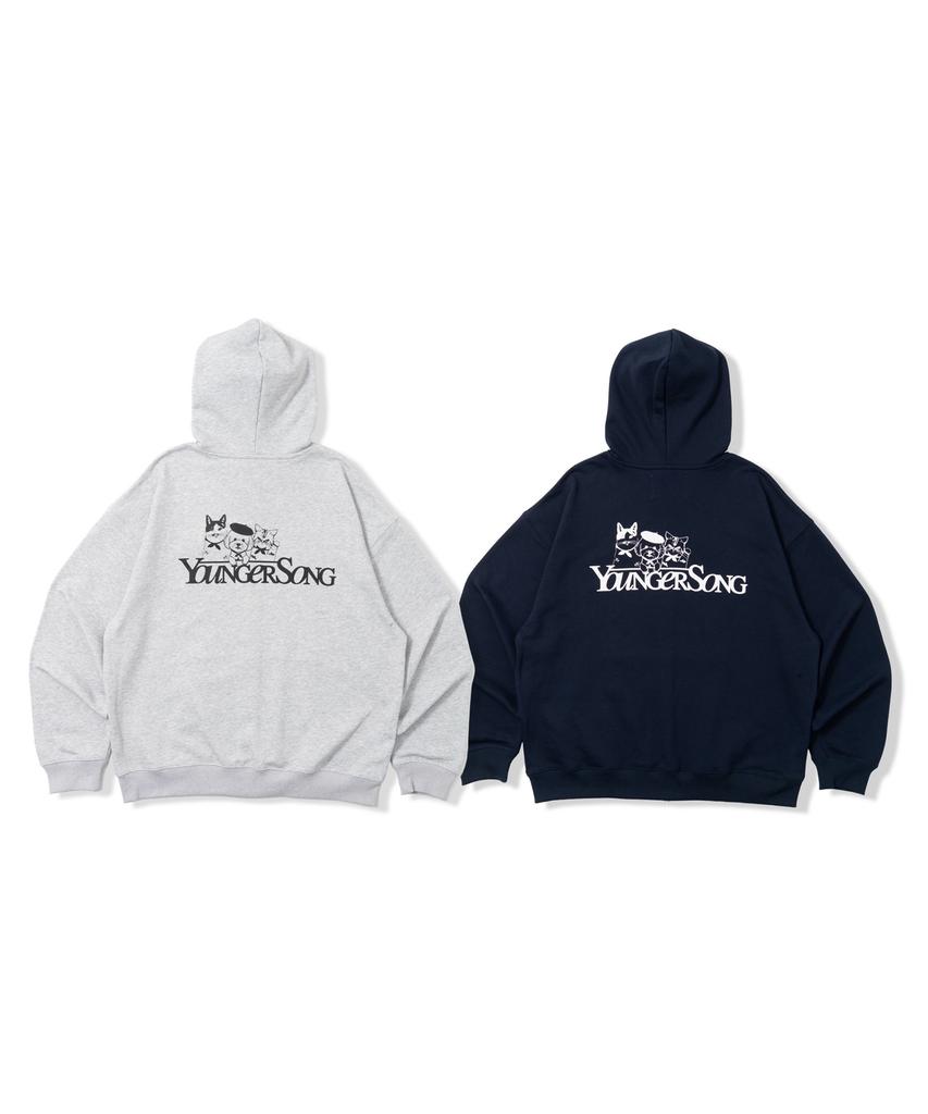 Beyond Closet [Beyond Closet X Younger Song] Zip-Up Hoodie Gray