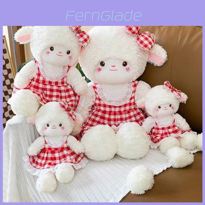 Plush Cherry Sheep Toy With Pp Cotton Filling For Girls And Kids Comfort