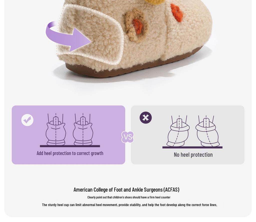 2025 New Style Girls' Furry Cotton Snow Boots for Ages 3-9 - Winter Velvet Shoes, Hot Sellers