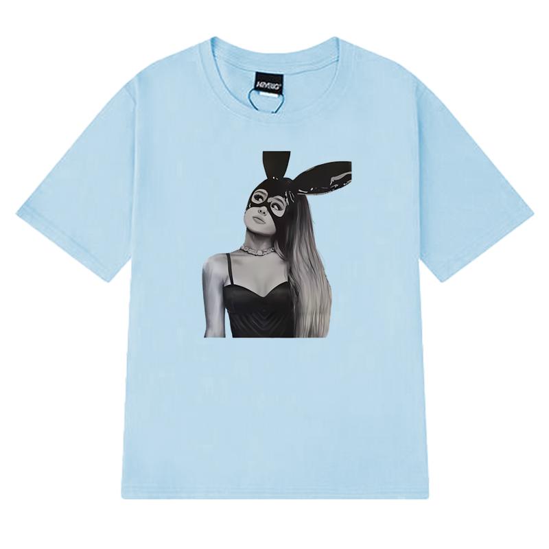 Hot Singer Ariana Grande Dangerous Graphic T shirt Men Women vintage Hip Hop streetwear Unisex100% Cotton short sleeve T-shirts