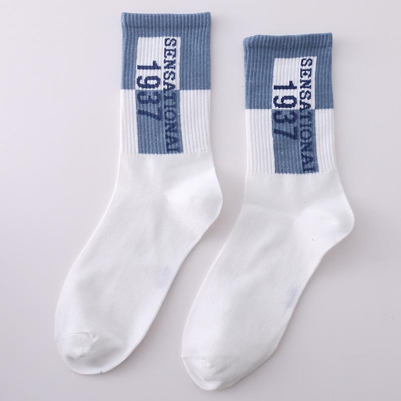 

Модные хлопковые носки до середины икры больших размеров - Теплые, повседневные мужские носки для хип-хопа и скейтбординга