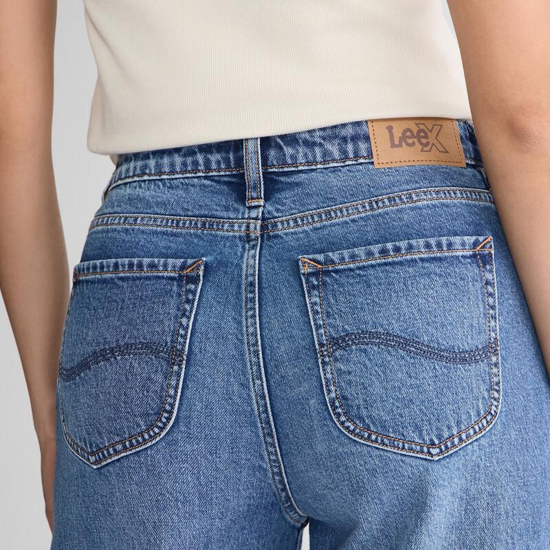 Lee Women's Relaxed Fit Wide-Leg Denim Jeans