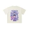 260 GSM Double Yarn 32 Count 100% Cotton Jujutsu Kaisen V52 Yuta Print Unisex Heavy Cotton T Shirt