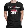 Eurovision Song Contest T-Shirt Men  Casual 100% Cotton Tee Shirt Round Collar Short Sleeve T Shirt Printed Clothing