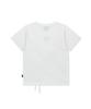 BROWNBREATH W Shirring Point Raglan Tee - White