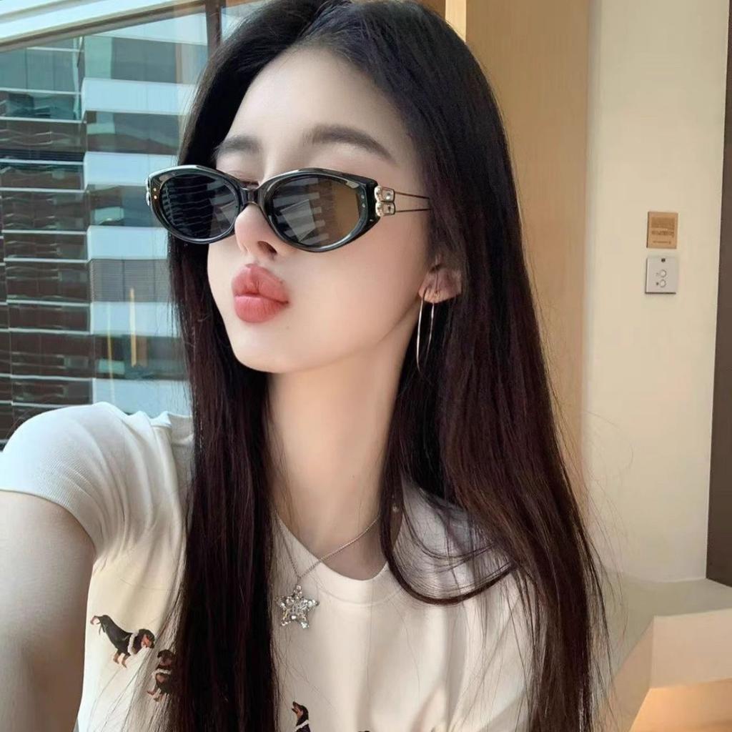 New fashion advanced sense UV protection cat eye sunglasses versatile sunglasses street sunglasses