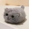 Stuffed Animals Black Cat Plush Keychain Cartoon Grey Cat Plush Dolls  Baby Gifts