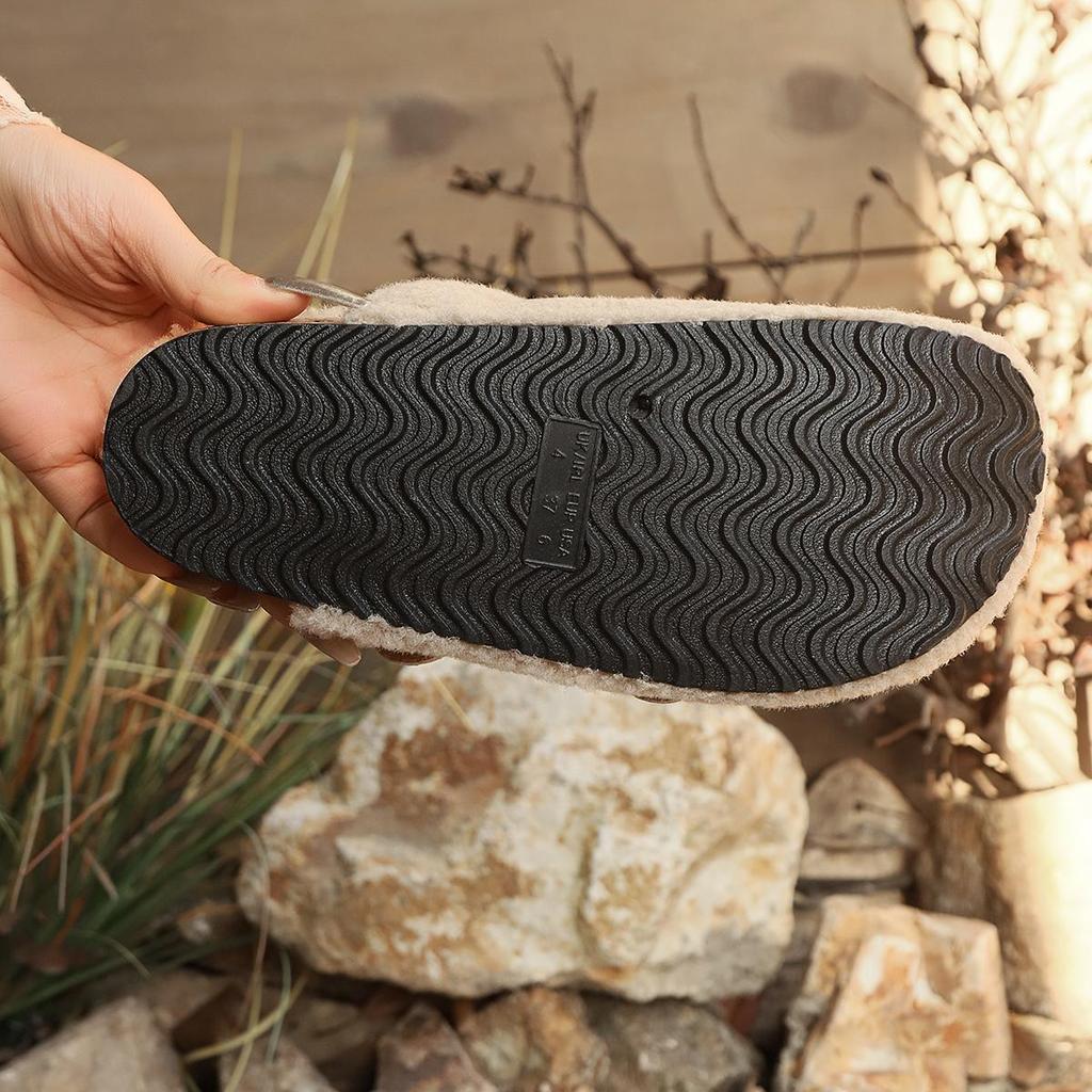 Fashion Luxury Woman Woolen Fur Flats Warm Plush Shoes Women Candy Color Fur Loafers Ballerina Furry Moccasins Cozy Lambswool Flats