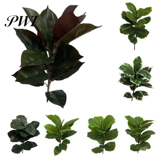 Simulation Plant 1 Pc No Withering Artificial Leaf Vivid Faux Home Decor Silk Flower Table Centerpieces Wedding