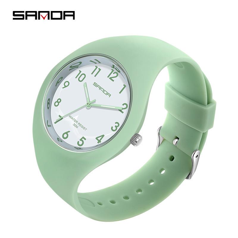 Sanda Jelly Series Jelly Series Watch Fashionable Small Fresh Quartz Watch Small Waterproof Men And Women