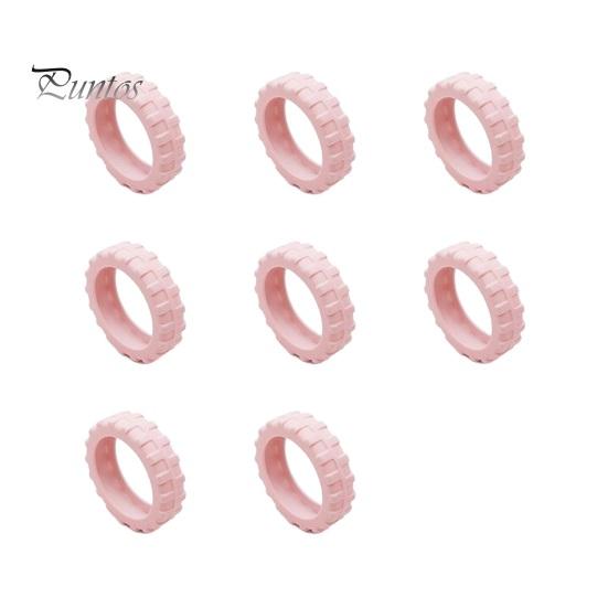 

8 шт. Товста кришка колеса для багажу Зменшує рівень шуму Захист колеса запобігає подряпинам Нековзка кришка колеса валізи Зносостійке водонепроникне колесо рожевий