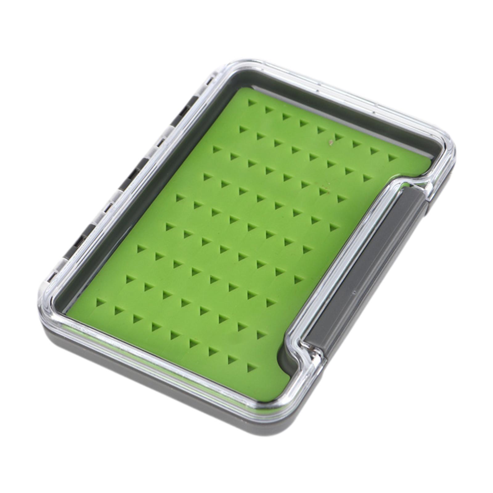 Fly Box Fly Fishing Lures Box Storage Container Easy Grip Clear Lid Portable for Bass Trout Gear Equipment Tackle Case