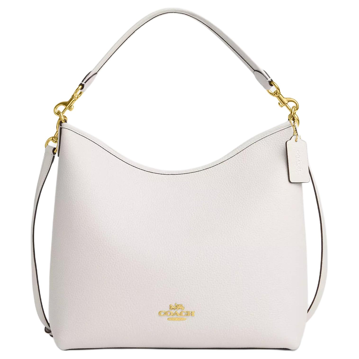 Coach Style 30 Printed Logo Leather Shoulder Bag Large Women bags White CY684-IMCHK Basic Set (Bag+Dust Bag)