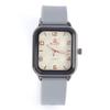 Rectangle Personality Digital Men'S Watch Student Fashion Casual Silicone Strap Quartz Watch Men