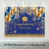 1 piece set of 2026 graduation background fabric suitable for graduation season - elegant 2D flat banner with 2026 text