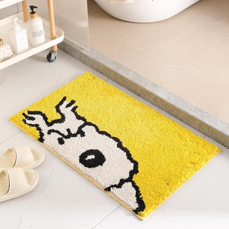 

Creative Cartoon Bathroom Non-slip Floor Mats Entrance Door Floor Mats Stain-resistant Kitchen Bathroom Water Absorption 50x80cm жёлтый