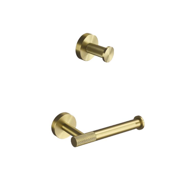 European Luxury Brass Bathroom Set: Knurled Towel Bar, Tissue Holder, Coat Hook, Toilet Brush, Soap Dispenser, Towel Ring.