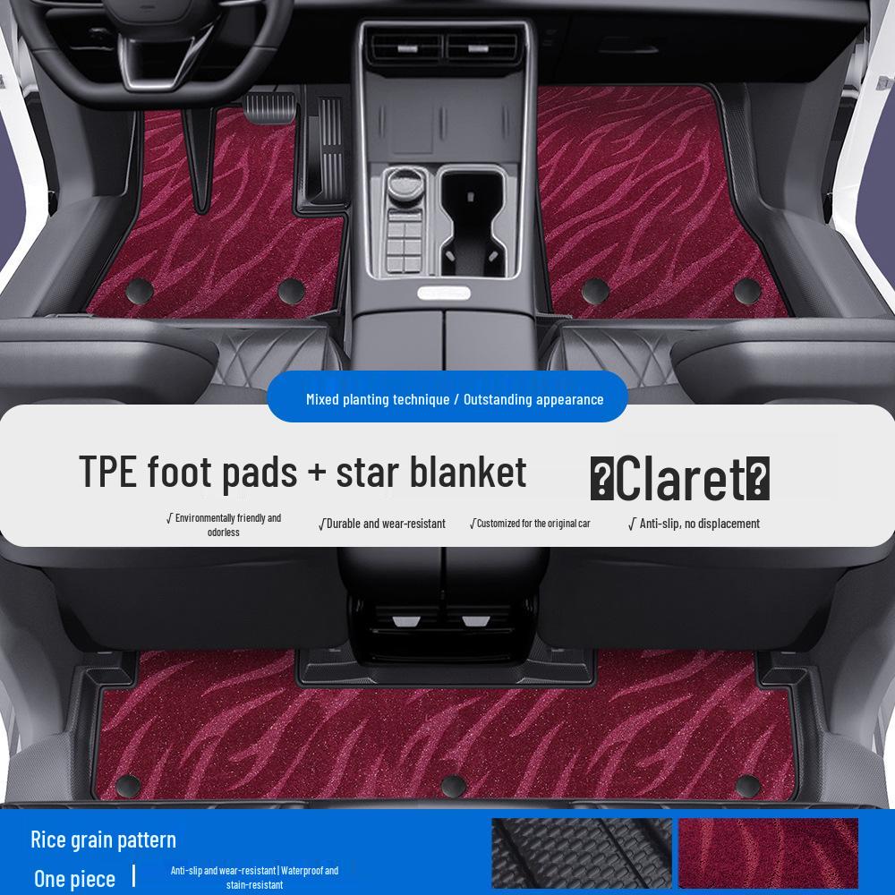 Compatible TPE Floor Mats with Door Sills for Chery Fengyun T10/T11/A8/A8L/A9/A9L - Full Coverage