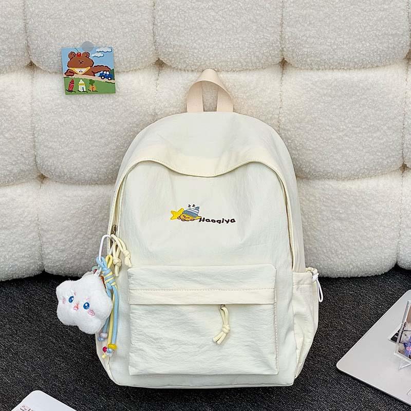 Schoolbag Japanese Ins Small Fresh Casual Schoolbag Female High Value Junior High School Student College Student Cute Backpack Lightweight Backpack
