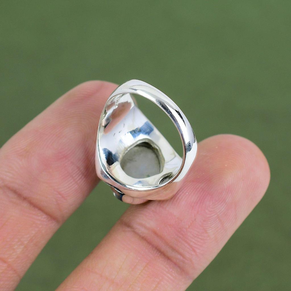 Rainbow Moonstone Ring 925 Sterling Silver Ring Original Gemstone Jewelry Handmade Ring Gift For Her Designer Jewelry Available In Ring Size