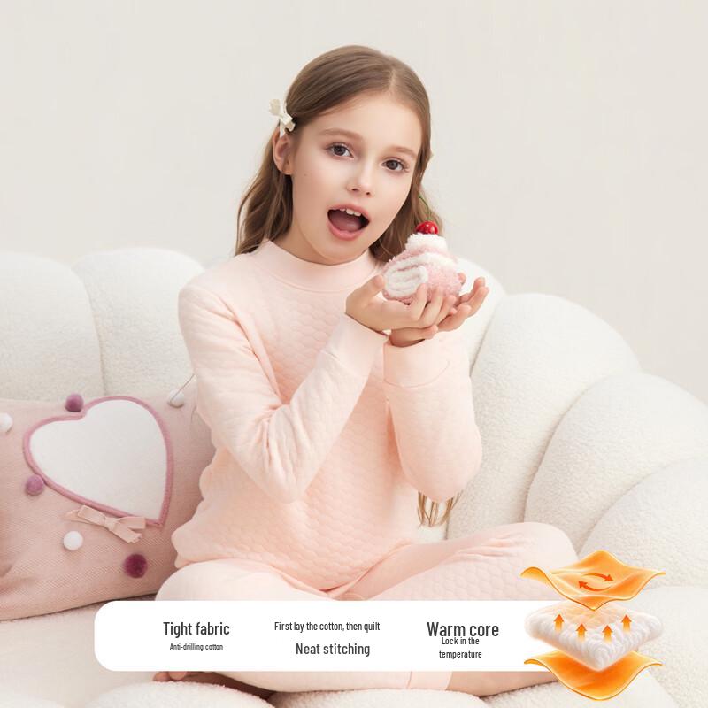 DEESHA Girls' Padded Thermal Underwear Set