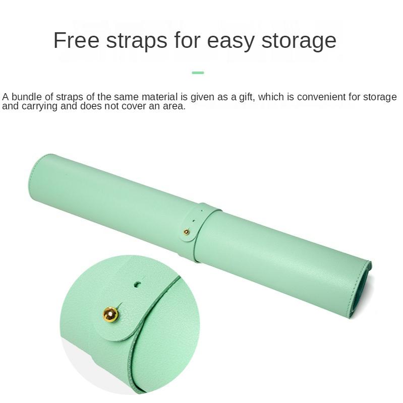 Musematte i PU-skinn Bærbar musematte Stor spillvanntett, sklisikker skrivebordsmatte Datatastaturmatte Doble sider Bruk