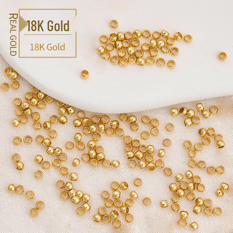 14K Gold Filled Perlenklemme mit Farberhalt, 2mm Schmuckherstellungszubehör