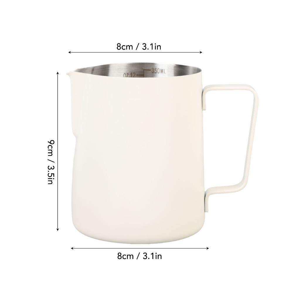 Pointed Spout Milk Pitcher 304 Stainless Steel Espresso Steaming Pot Coffee Preparation