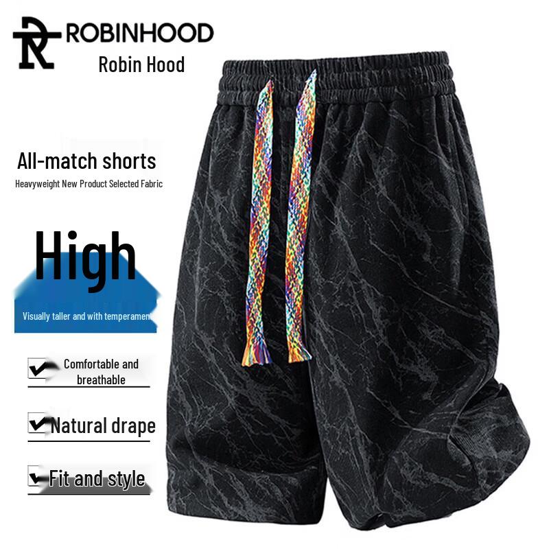 

ROBINHOOD Men s Summer Tie-Dye Corduroy Shorts 3XL