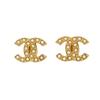 Klassische Logo Double C Metall Strass Ohrringe Damen Ohrringe AB8917-B08682-NJ334