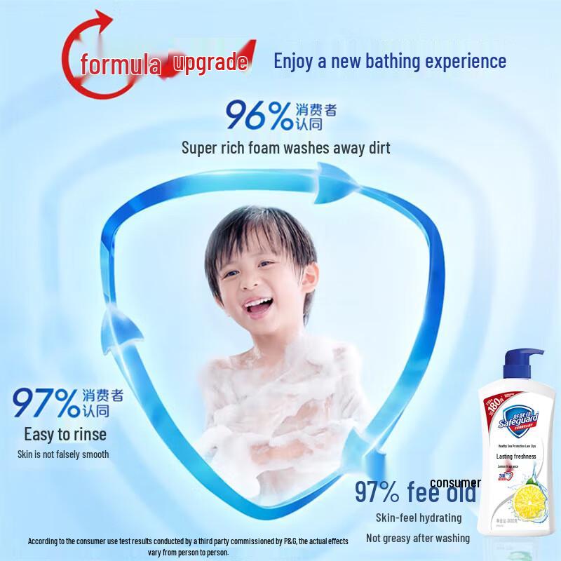 Safeguard Healthy Cleanse Body Wash, Lemon Scent